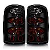 Chevrolet Suburban  2000-2006 Black/Smoke Euro Tail Lights