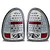 Chrysler Town And Country  1996-2000 Chrome/Clear LED Tail Lights