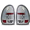 Dodge Durango  1998-2003 Chrome/Clear LED Tail Lights