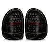 Dodge Durango  1998-2003 Black/Smoke LED Tail Lights