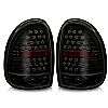 Chrysler Town And Country  1996-2000 Black/Smoke LED Tail Lights