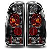 Ford Super Duty  1999-2007 Black/Clear Euro Tail Lights
