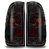 Ford Super Duty Styleside 1997-1999 Black/Smoke Euro Tail Lights