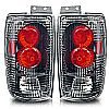 Ford Expedition  1997-2002 Carbon Fiber / Clear Euro Tail Lights