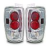 Ford Expedition  1997-2002 Chrome / Clear Euro W/Halo Tail Lights