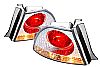 Honda Accord  1994-1995 Chrome / Clear Euro W/Halo Tail Lights