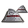 Honda Civic 2dr 2001-2003 Chrome / Clear LED Tail Lights