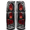 Nissan Nissan Pickup  1986-1994 Black / Clear Euro Tail Lights