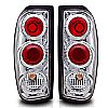 Nissan Frontier  1998-2004 Chrome / Clear Euro Tail Lights