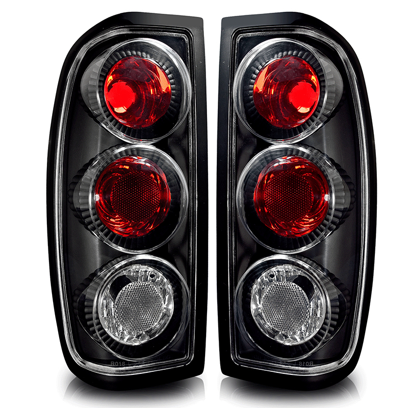 Nissan frontier black tail lights #7