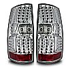 Gmc Yukon  2007-2012 Chrome / Clear LED Tail Lights