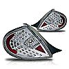 Dodge Neon  2000-2002 Chrome / Clear LED Tail Lights