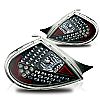 Dodge Neon  2000-2002 Black / Clear LED Tail Lights