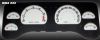 Jeep Wrangler 2001-2006  Silver / Blue Night Performance Dash Gauges