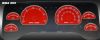 Jeep Wrangler 2001-2006  Red / Blue Night Performance Dash Gauges