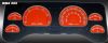 Jeep Wrangler 2001-2006  Orange / Blue Night Performance Dash Gauges