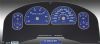 Ford F150 2007-2008 Xlt Only Blue / Green Night Performance Dash Gauges