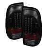 2000 Ford Super Duty   Black LED Tail Lights