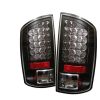 2008 Dodge Ram   Black LED Tail Lights