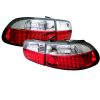 1993 Honda Civic  2/4dr Red Clear LED Tail Lights