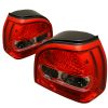 1998 Volkswagen Golf   Red Clear LED Tail Lights