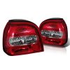 1994 Volkswagen Golf   Red Clear Euro Style Tail Lights