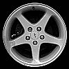 1999 Ford Mustang  17x8 Bright Silver Factory Replacement Wheels