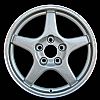1996 Chevrolet Corvette  17x8.5 D-Bright Silver Factory Replacement Wheels