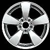 2005 Bmw 5 Series  17x7.5 Silver Factory Replacement Wheels
