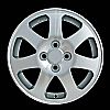 1999 Honda Civic  15x6 Silver Factory Replacement Wheels