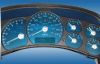 1999 Gmc Sierra  Hd 100 Mph Trans Temp Gas Aqua Edition Gauges With White Numbers