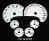 2008 Chevrolet Corvette   White / White Night Performance Dash Gauges