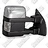 2011 Ford Super Duty F250/F350  Chrome/Paintable Electric Heated Towing Mirrors