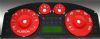 2007 Ford Fusion   Red / Green Night Performance Dash Gauges