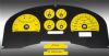 2008 Ford F150  Fx4 And Fx2 Yellow / Green Night Performance Dash Gauges