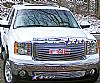 2010 Gmc Sierra Denali  Black Powder Coated Main Upper Black Aluminum Billet Grille