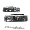 1999 Chevrolet Silverado   Black Euro Crystal Headlights