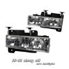 1993 Chevrolet Full Size Pickup   Chrome Euro Crystal Headlights