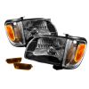 2003 Toyota Tacoma  Black Euro Crystal Headlights 