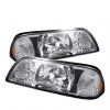 1992 Ford Mustang  Chrome Euro Crystal Headlights 