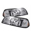 1993 Ford Mustang  Chrome Euro Crystal Headlights 