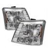 2005 Chevrolet Silverado  Chrome Halo Euro Crystal Headlights W/ Bumper Lights Combo