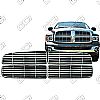 2002 Dodge Ram St, Sxt, Slt  Chrome Front Grille Overlay 