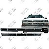2004 Chevrolet Tahoe Ls, Lt  Chrome Front Grille Overlay 