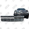 2012 Chevrolet Suburban Ls, Lt  Chrome Front Grille Overlay Billet Look