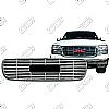 2003 Gmc Yukon Base, Sle, Slt  Chrome Front Grille Overlay 