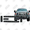 2008 Ford Super Duty Xlt, Lariat  Chrome Front Grille Overlay 