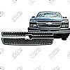 2006 Chevrolet Silverado Lt, Crew, Ext  Chrome Front Grille Overlay 
