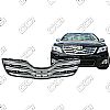 2011 Toyota Camry Base, Le, Xle  Chrome Front Grille Overlay 