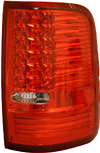 2005 Ford F150  Red Housing Clear Lens LED Tail Lights